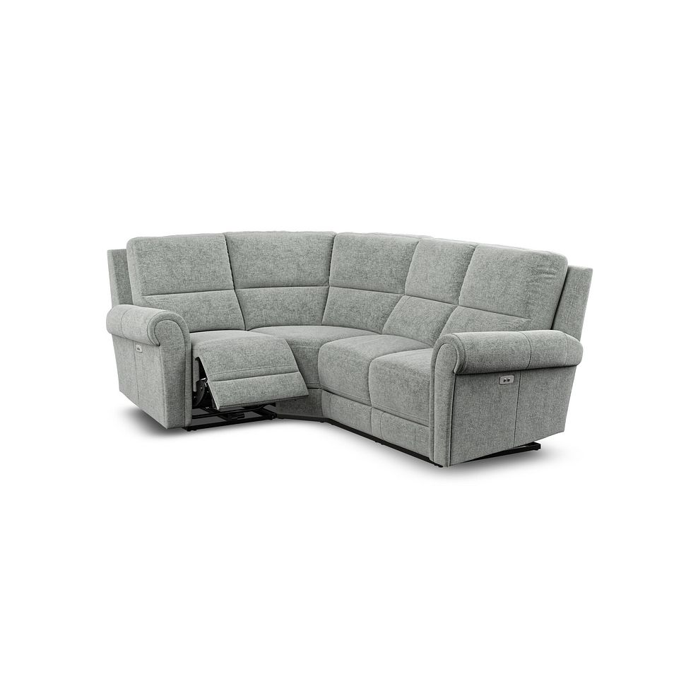 Colorado Electric Reclining Right Hand Modular Group 2 in Hopsack Platinum Fabric 2