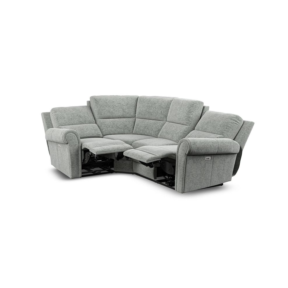 Colorado Electric Reclining Right Hand Modular Group 2 in Hopsack Platinum Fabric 4