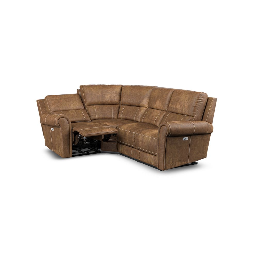 Colorado Electric Reclining Right Hand Modular Group 2 in Ranch Brown Fabric 3