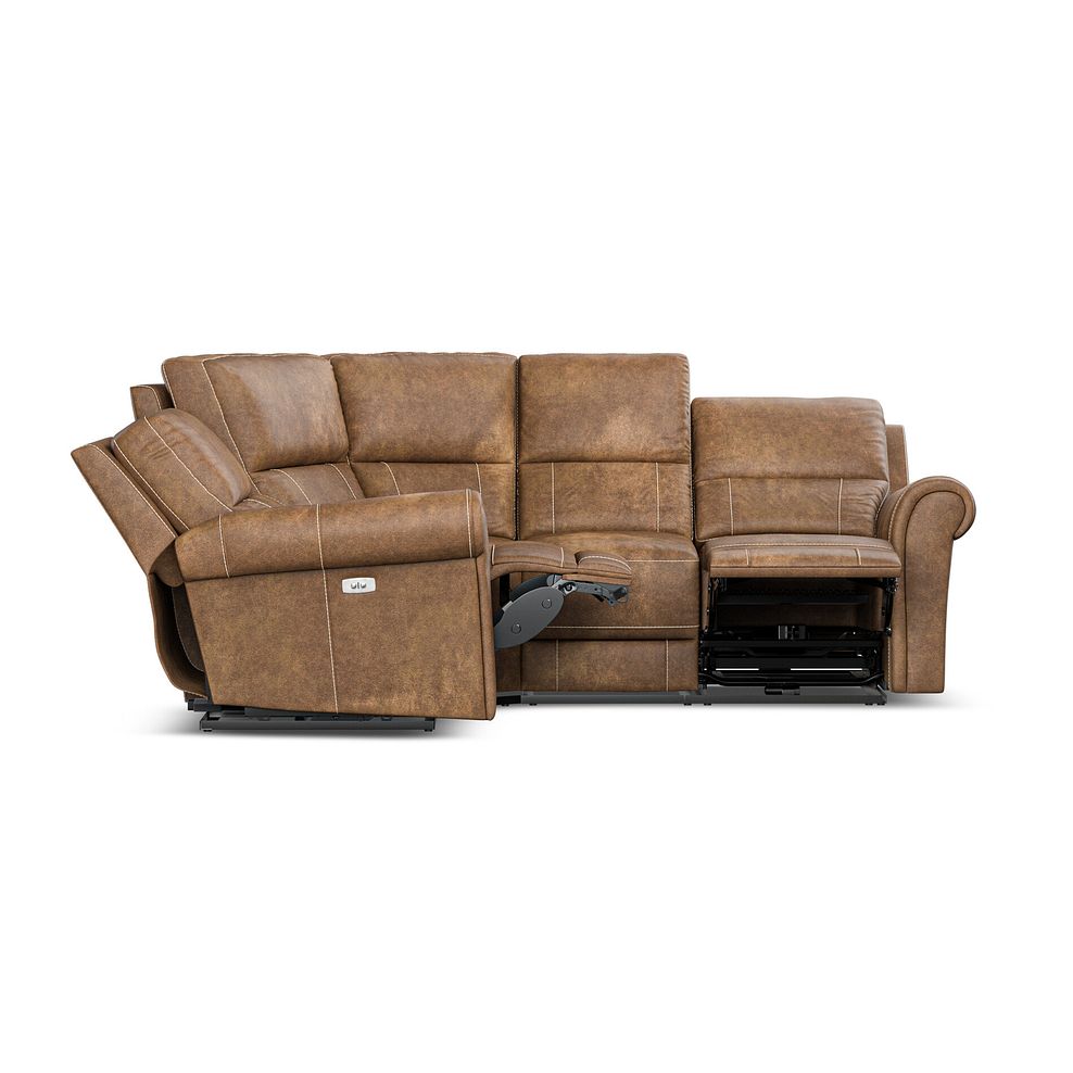Colorado Electric Reclining Right Hand Modular Group 2 in Ranch Brown Fabric 8