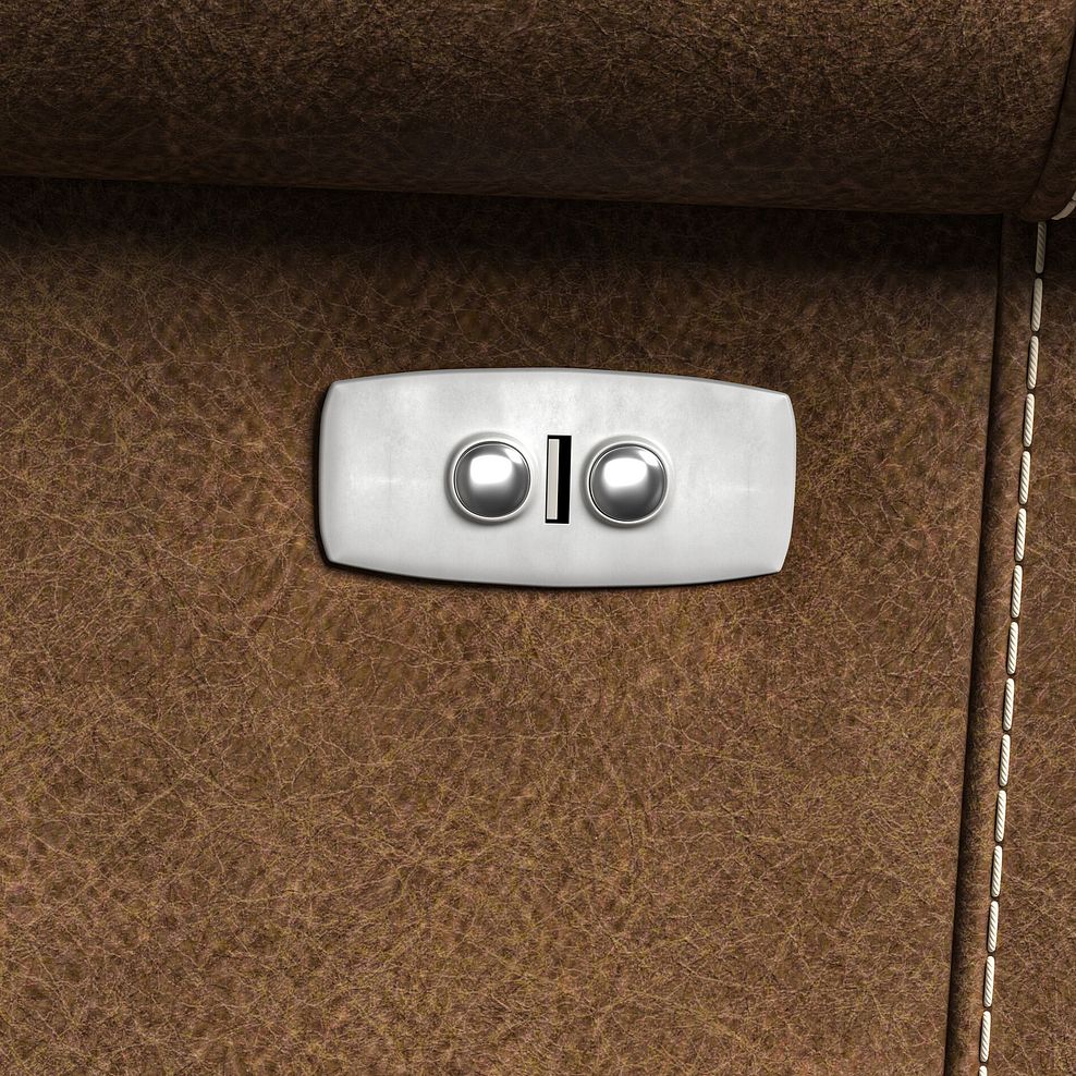 Colorado Electric Reclining Right Hand Modular Group 2 in Ranch Brown Fabric 12