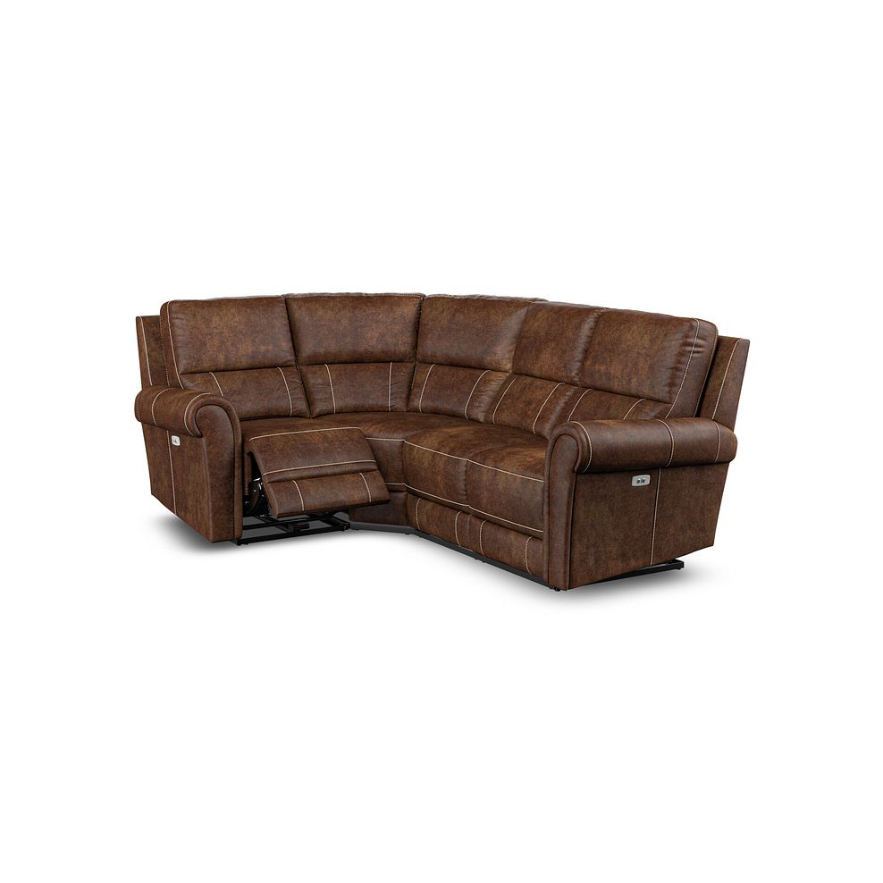 Colorado Electric Reclining Right Hand Modular Group 2 in Ranch Dark Brown Fabric 3