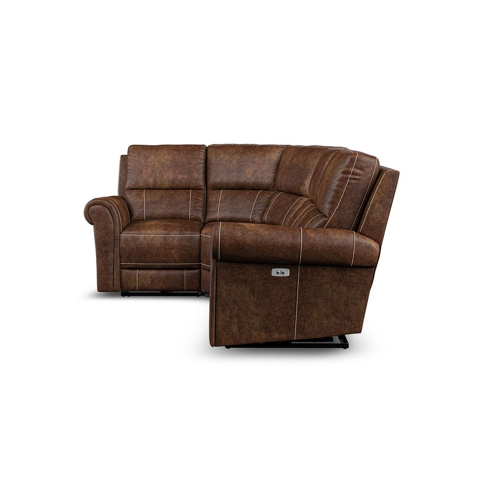 Colorado Electric Reclining Right Hand Modular Group 2 in Ranch Dark Brown Fabric 6