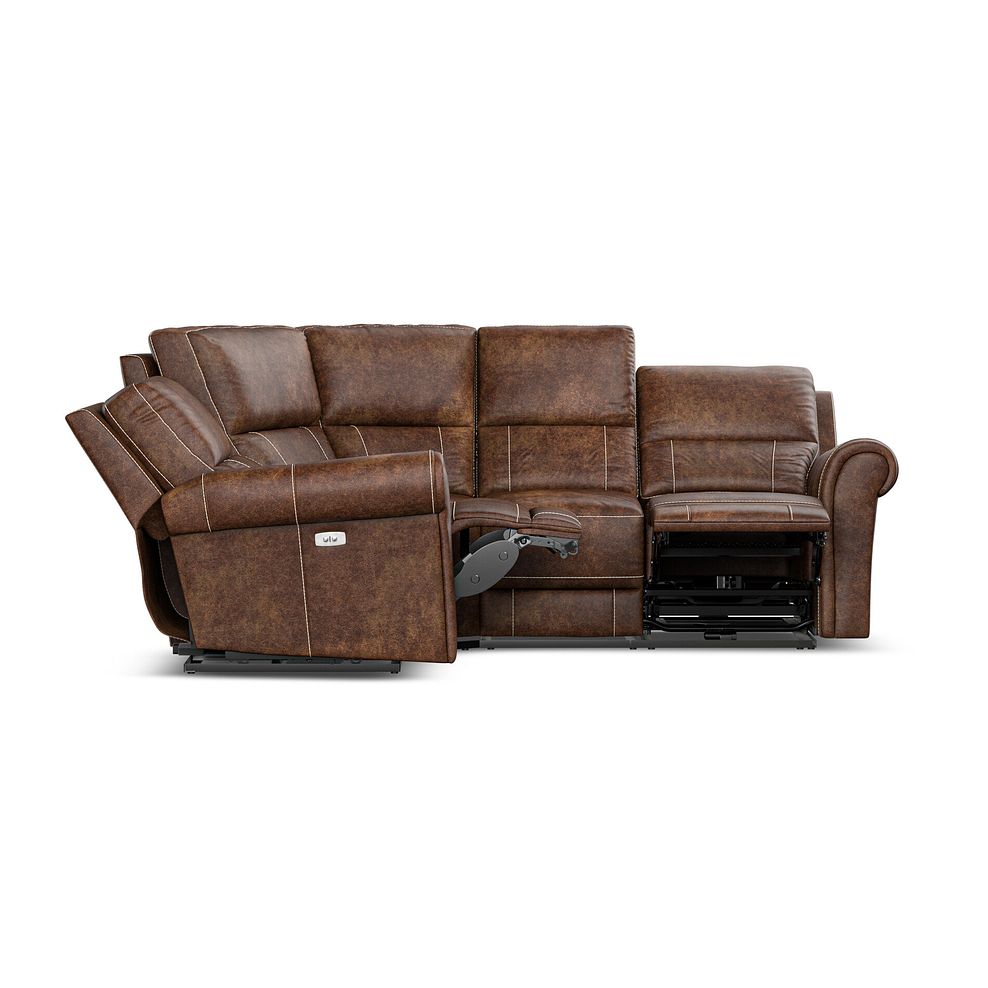 Colorado Electric Reclining Right Hand Modular Group 2 in Ranch Dark Brown Fabric 9