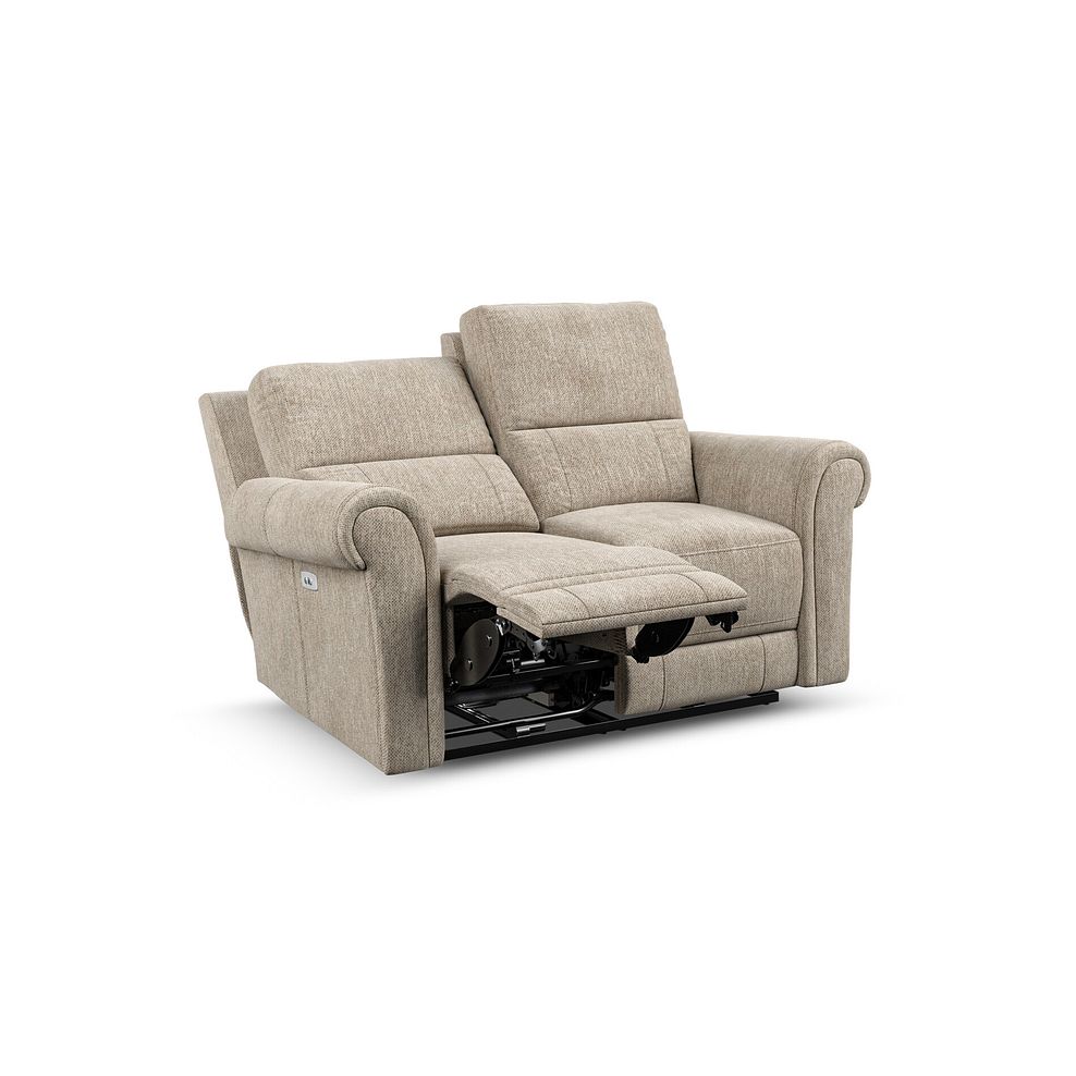 Colorado 2 Seater Electric Recliner in Jetta Beige Fabric 3