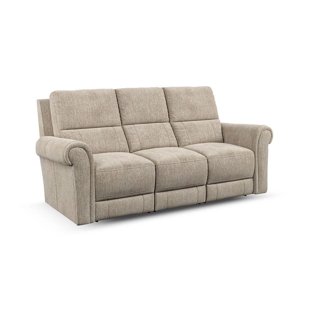 Colorado 3 Seater Sofa in Jetta Beige Fabric 1