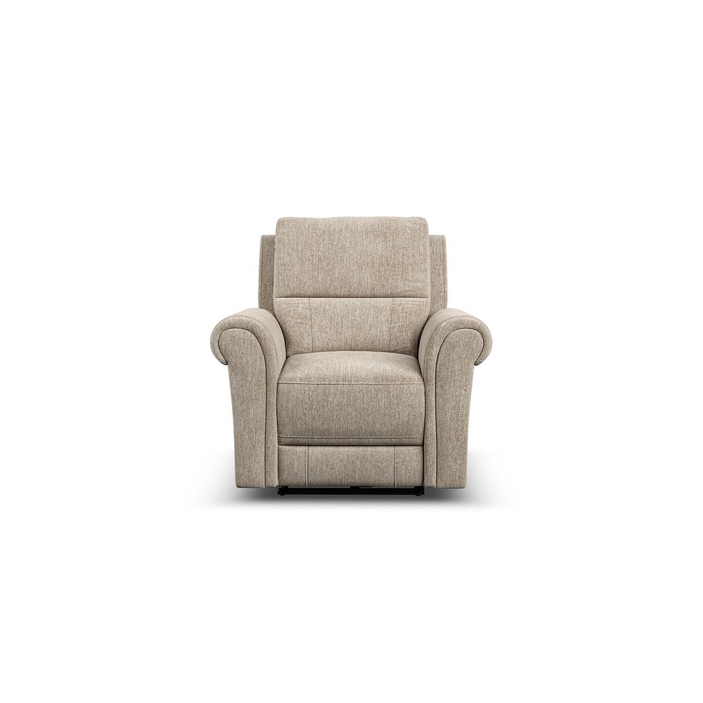 Colorado Electric Recliner Armchair in Jetta Beige Fabric 4