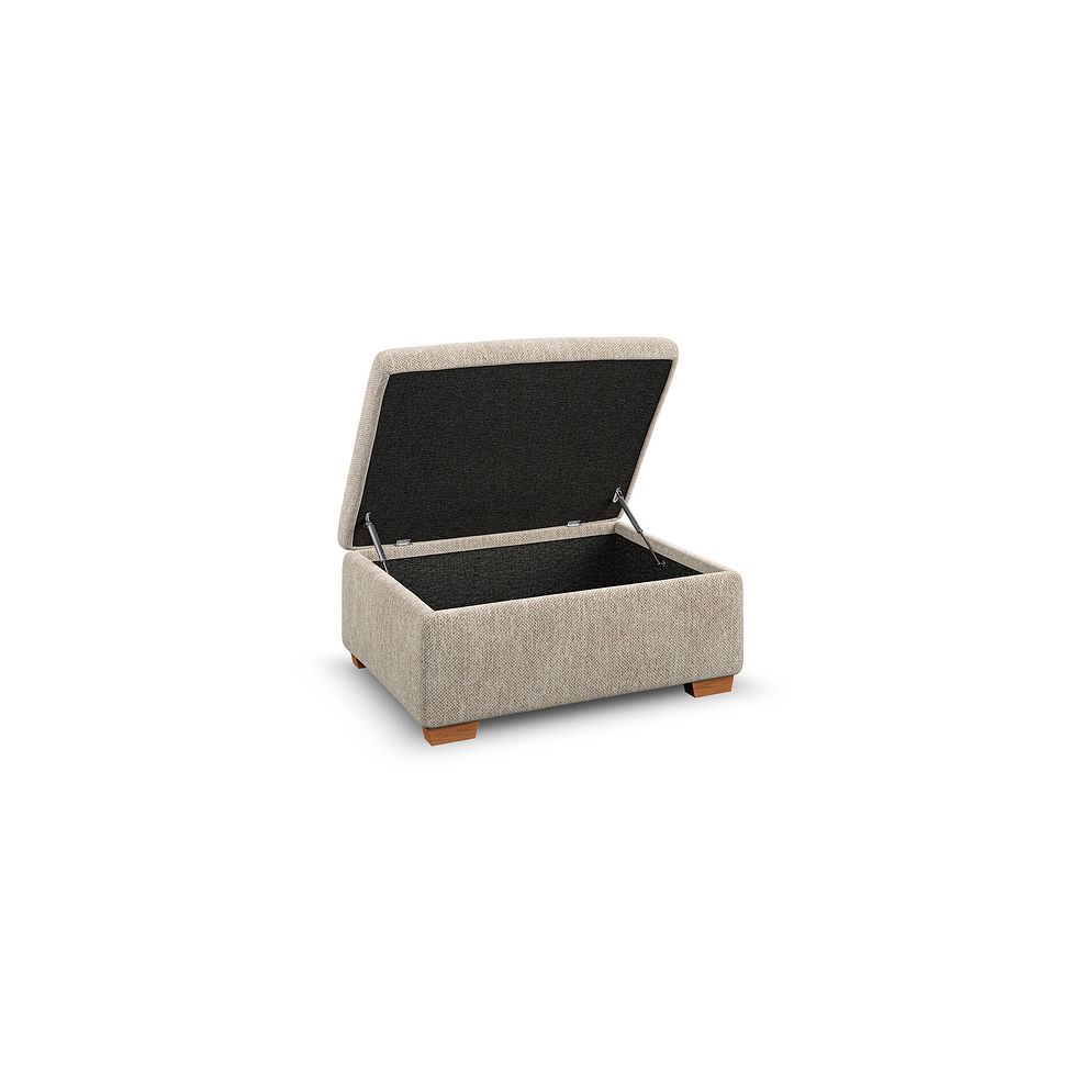 Colorado Storage Footstool in Jetta Beige Fabric 2