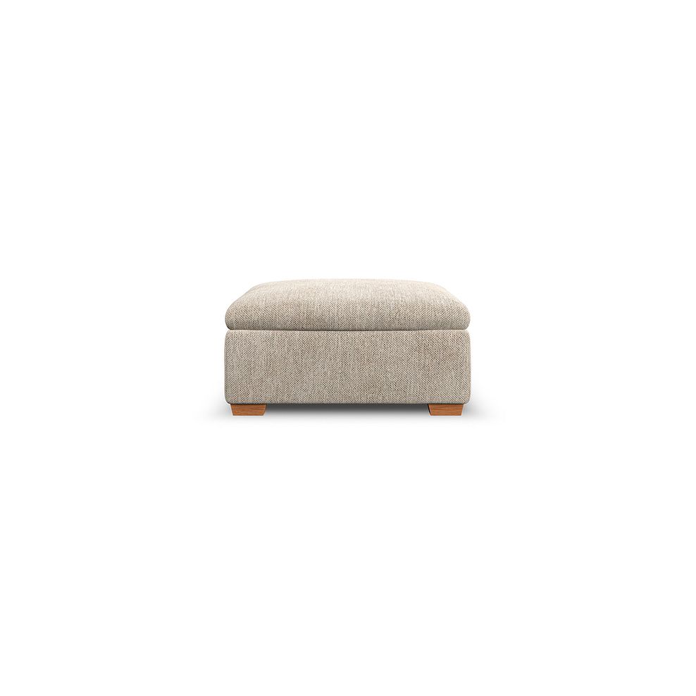 Colorado Storage Footstool in Jetta Beige Fabric 3