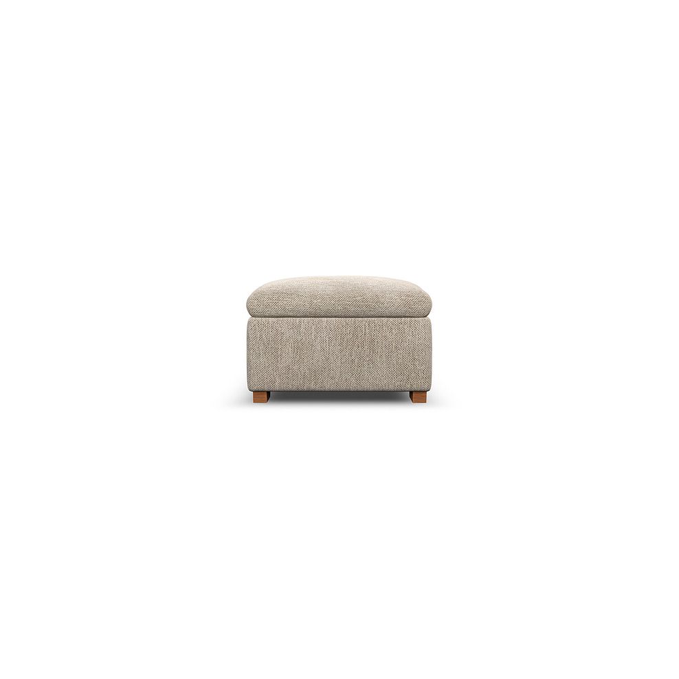 Colorado Storage Footstool in Jetta Beige Fabric 5