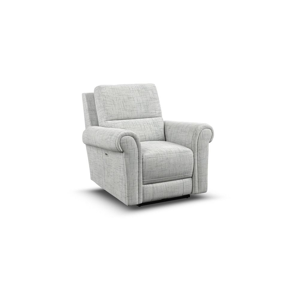 Colorado Electric Recliner Armchair in Keswick Dove Fabric 1