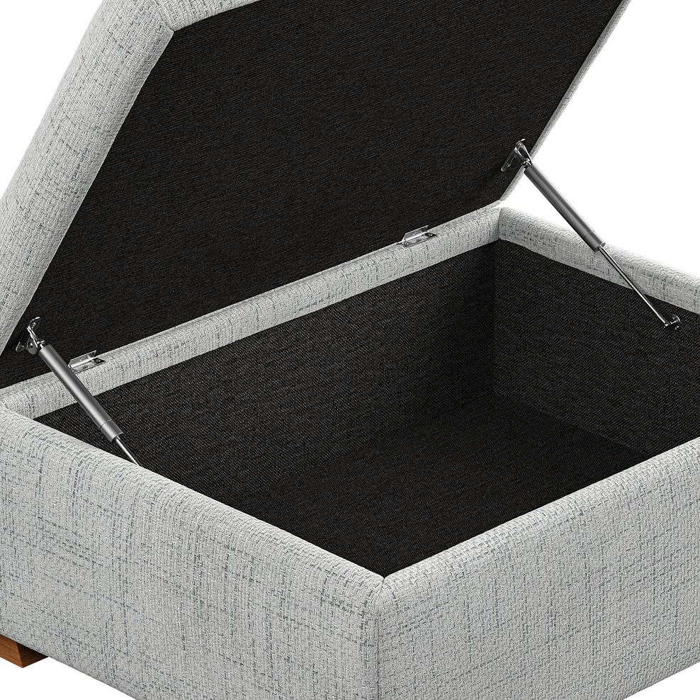 Colorado Storage Footstool in Keswick Dove Fabric 8