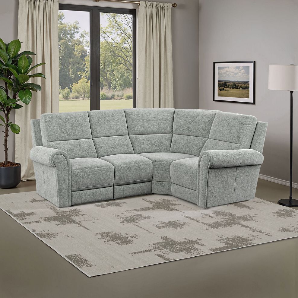 Colorado Left Hand Modular Group 2 in Hopsack Platinum Fabric 1