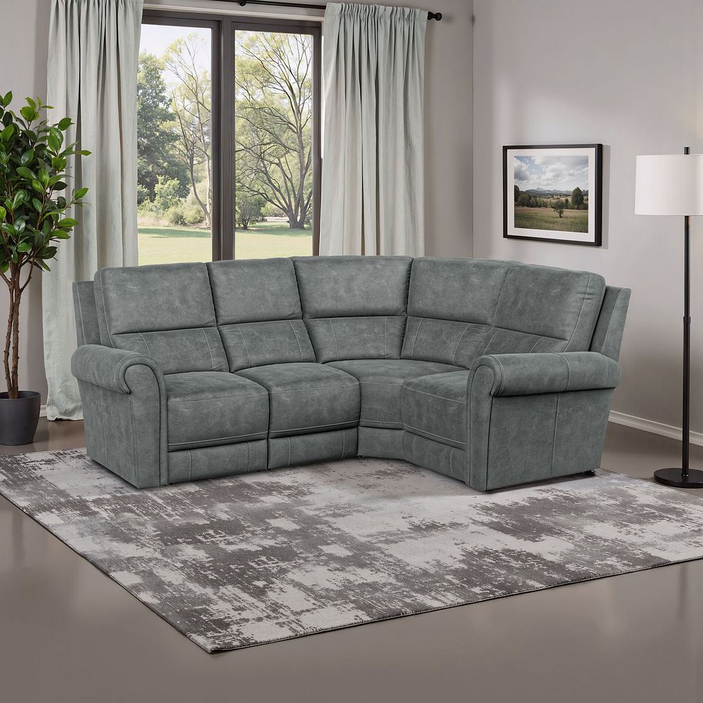 Colorado Left Hand Modular Group 2 in Miller Grey Fabric 1
