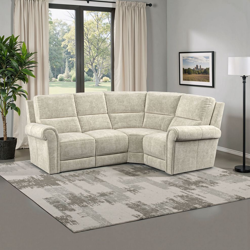 Colorado Left Hand Modular Group 2 in Plush Beige Fabric 1