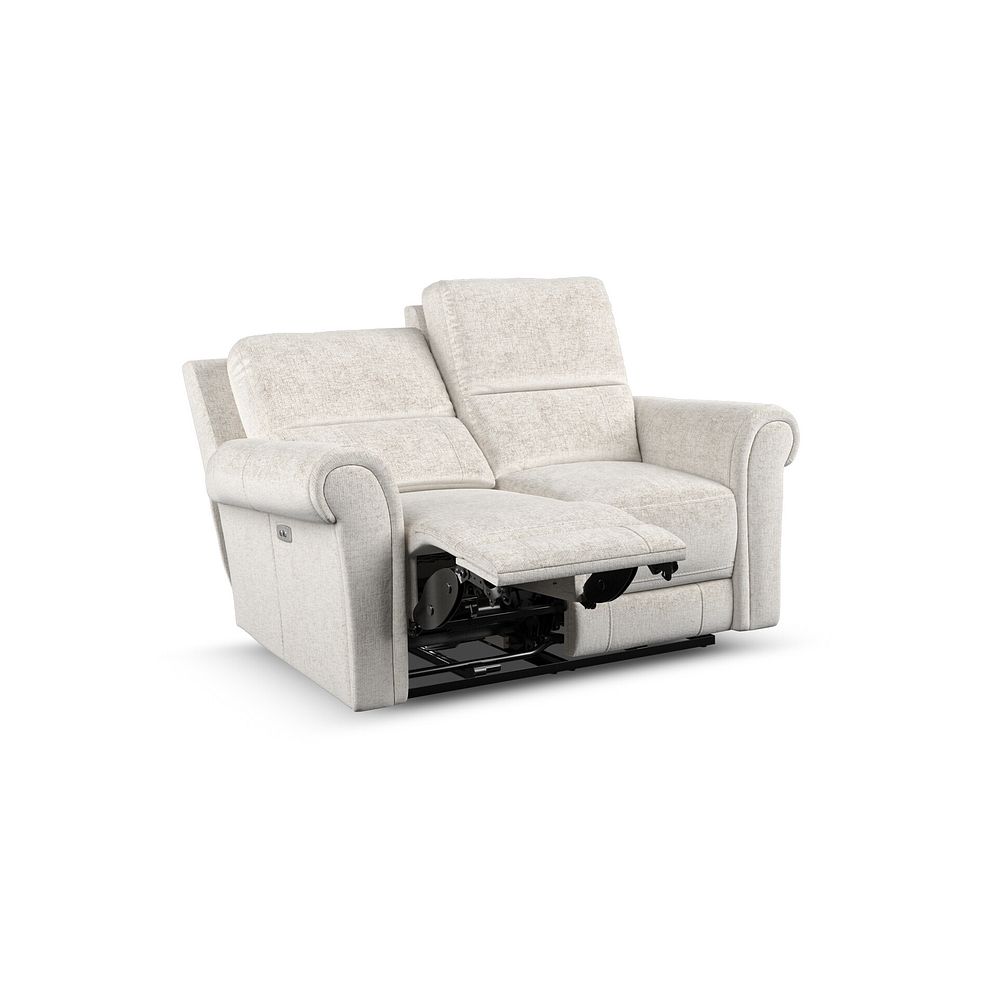 Colorado 2 Seater Electric Recliner in Hopsack Natural Fabric 3