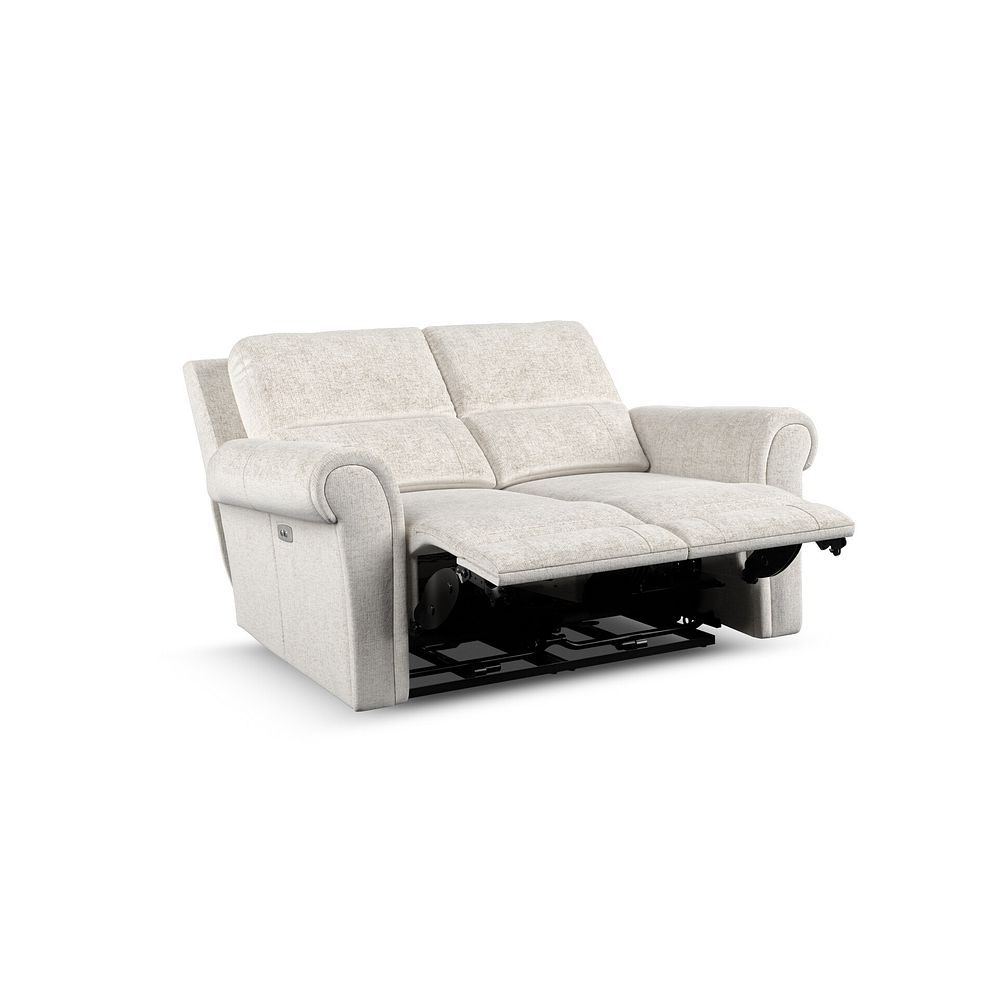 Colorado 2 Seater Electric Recliner in Hopsack Natural Fabric 4