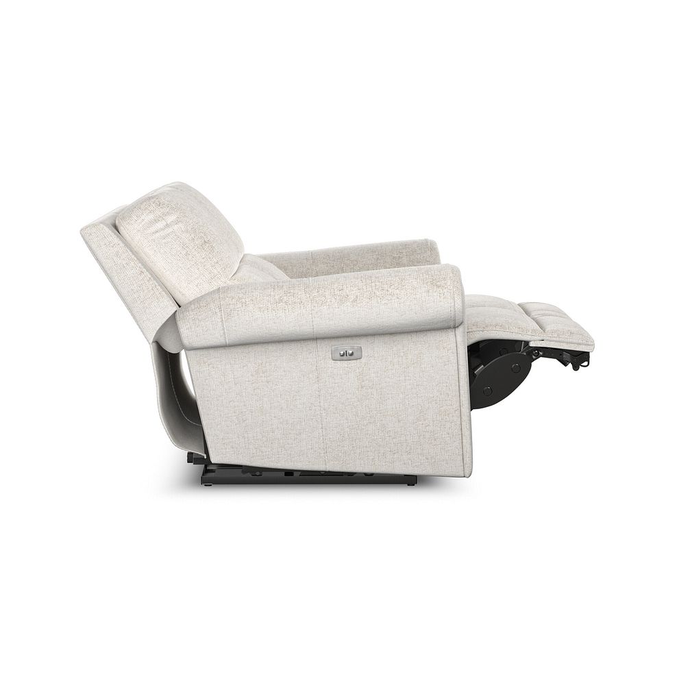 Colorado 2 Seater Electric Recliner in Hopsack Natural Fabric 7