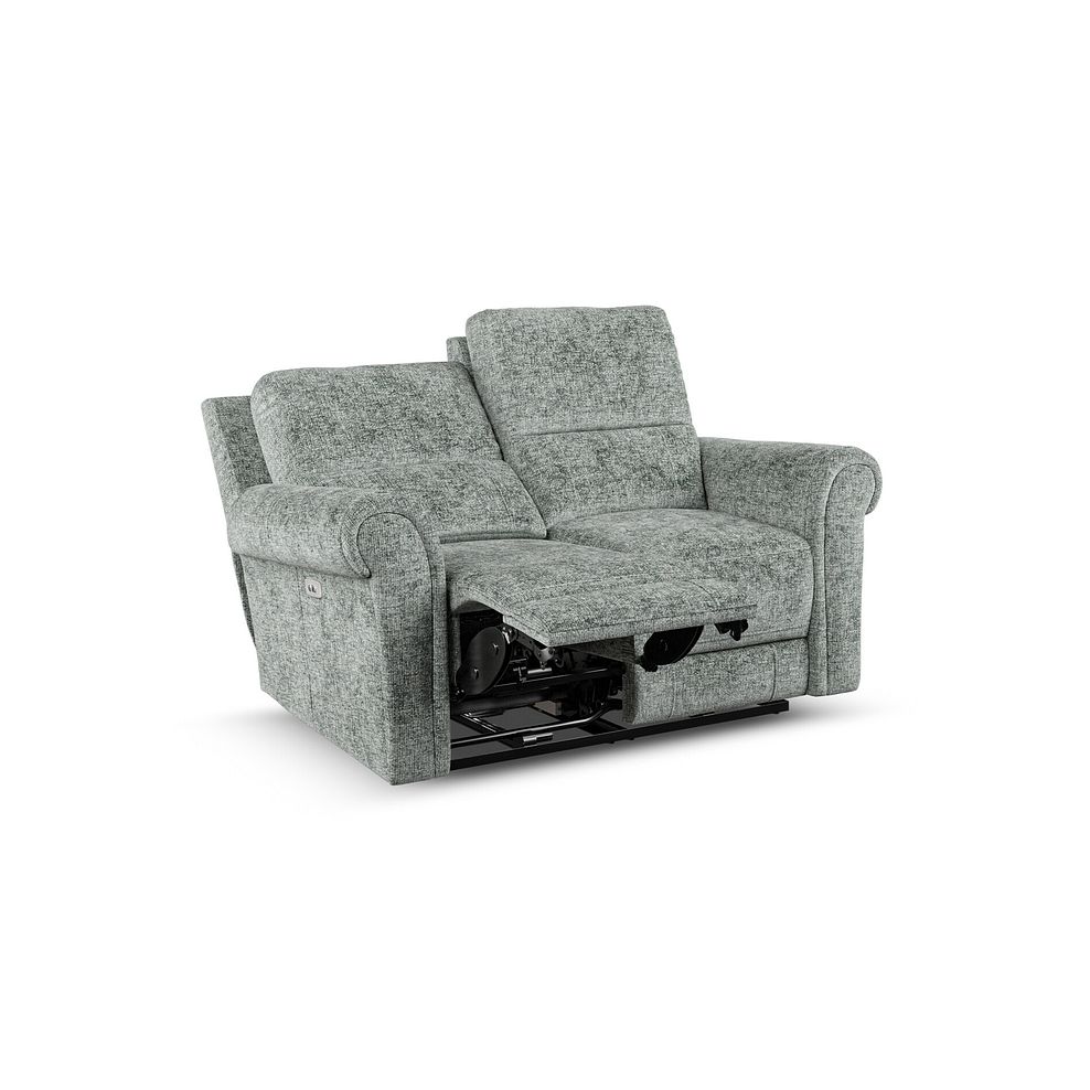 Colorado 2 Seater Electric Recliner in Hopsack Platinum Fabric 3