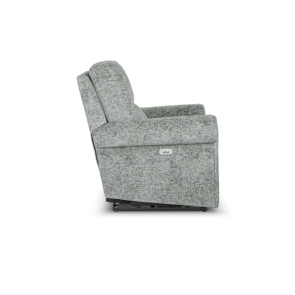 Colorado 2 Seater Electric Recliner in Hopsack Platinum Fabric 7