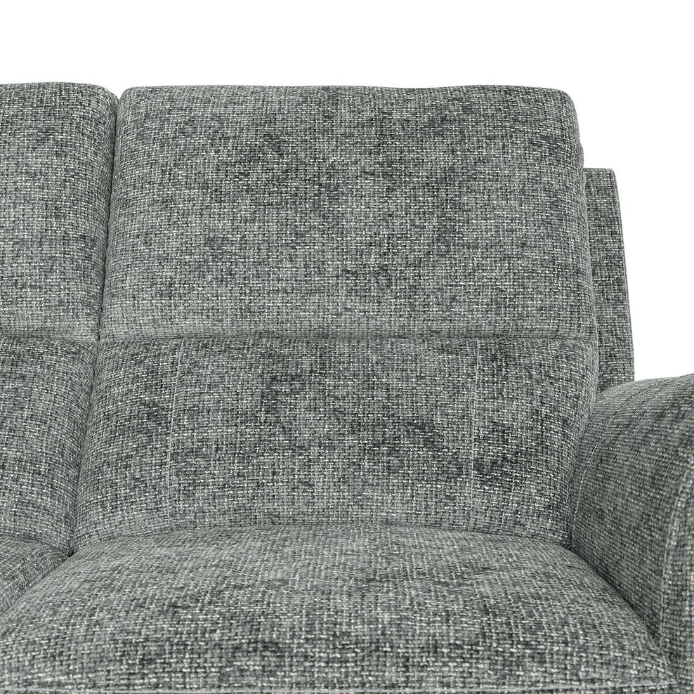 Colorado 2 Seater Electric Recliner in Hopsack Platinum Fabric 9