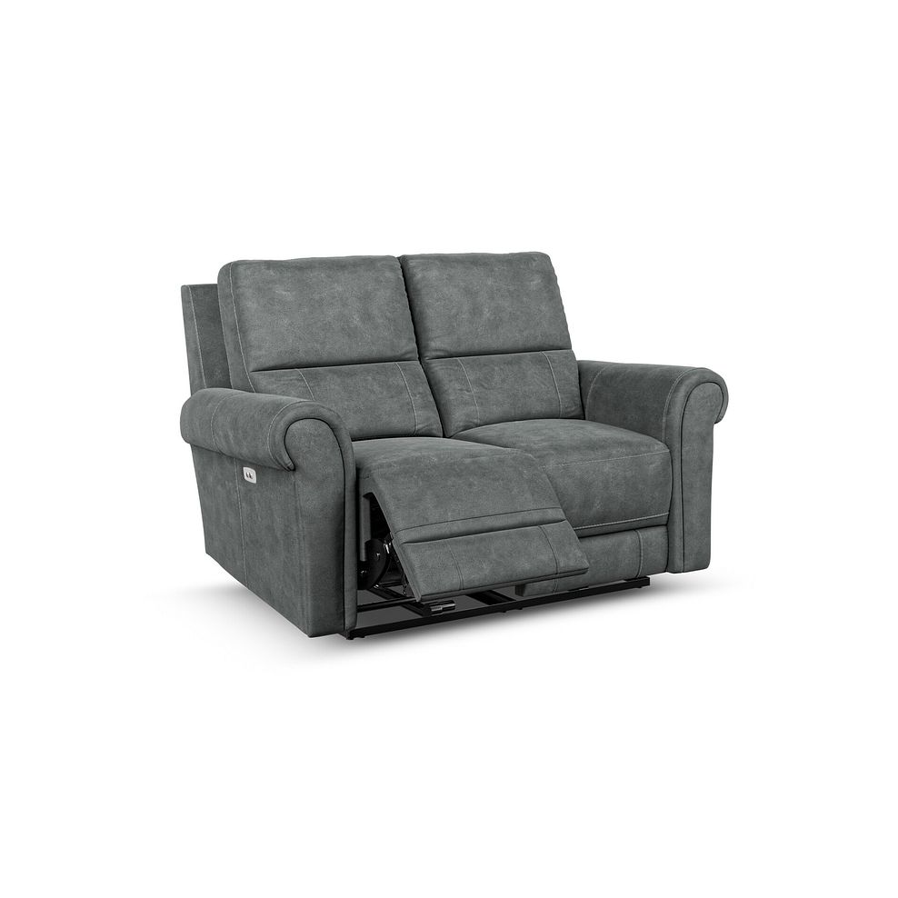 Colorado 2 Seater Electric Recliner in Miller Grey Fabric 2