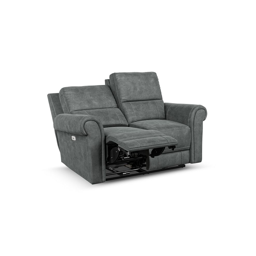 Colorado 2 Seater Electric Recliner in Miller Grey Fabric 3