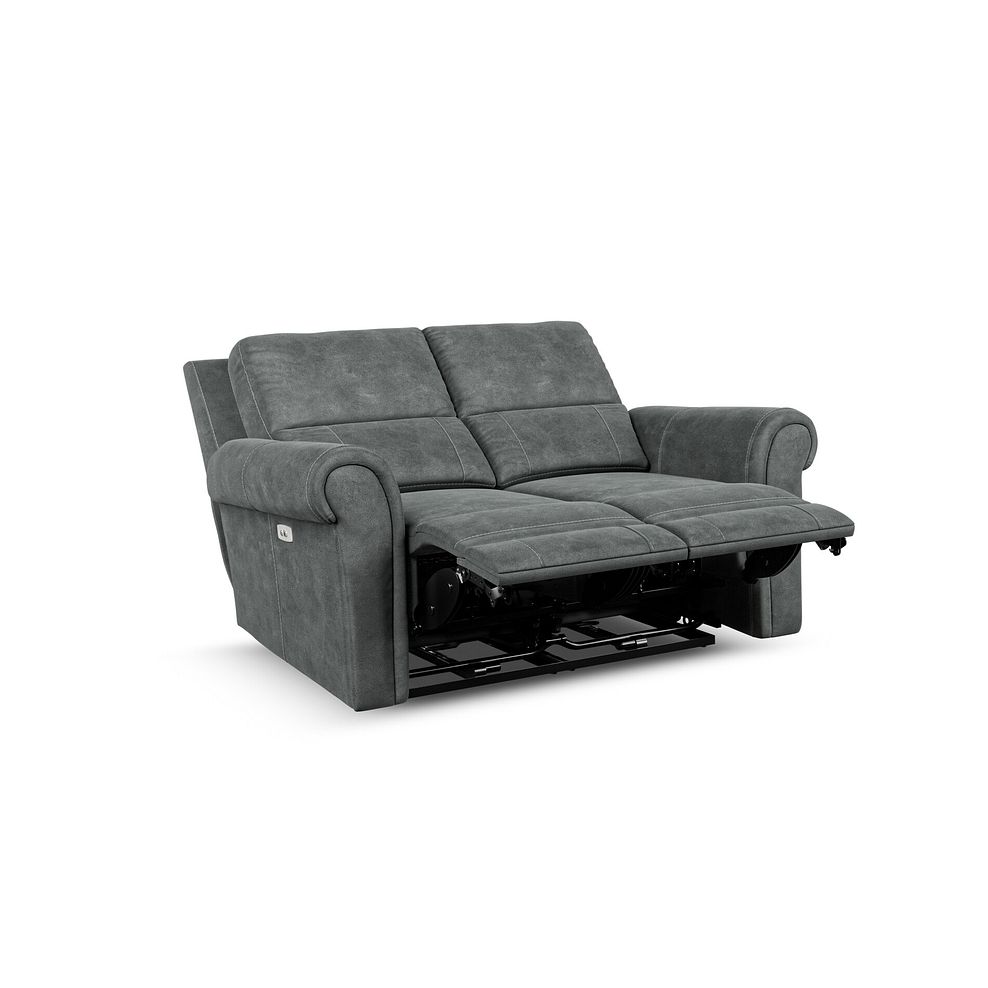 Colorado 2 Seater Electric Recliner in Miller Grey Fabric 4