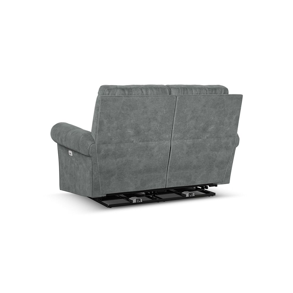 Colorado 2 Seater Electric Recliner in Miller Grey Fabric 6