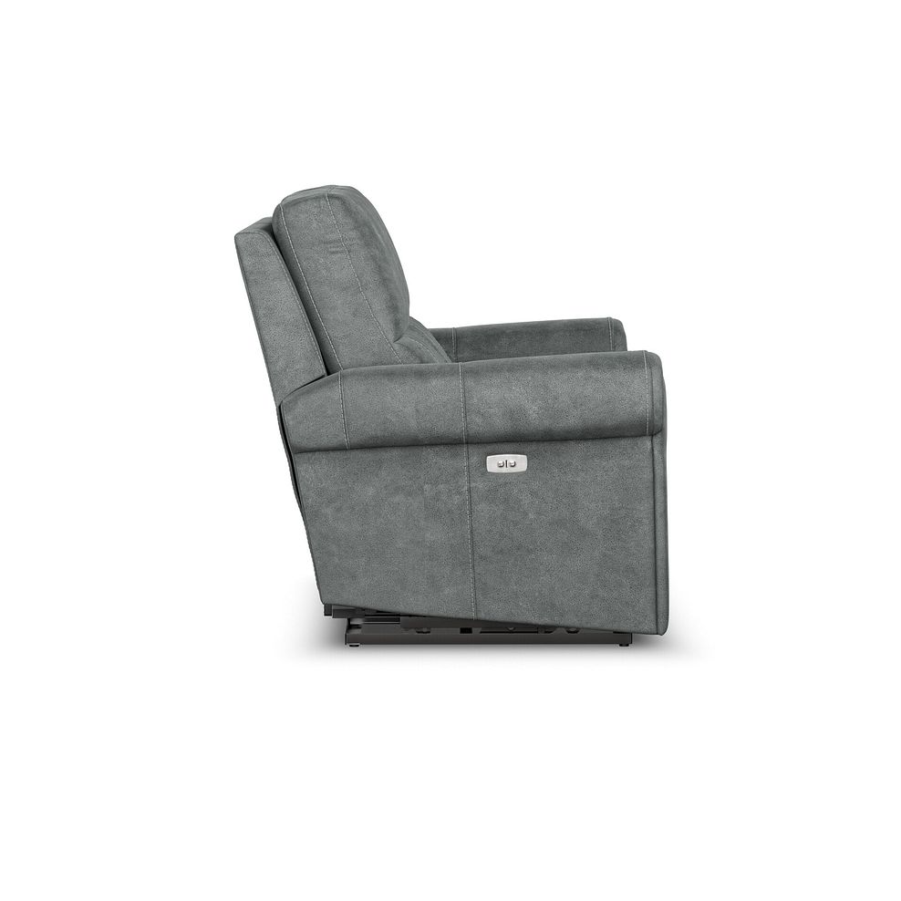 Colorado 2 Seater Electric Recliner in Miller Grey Fabric 7