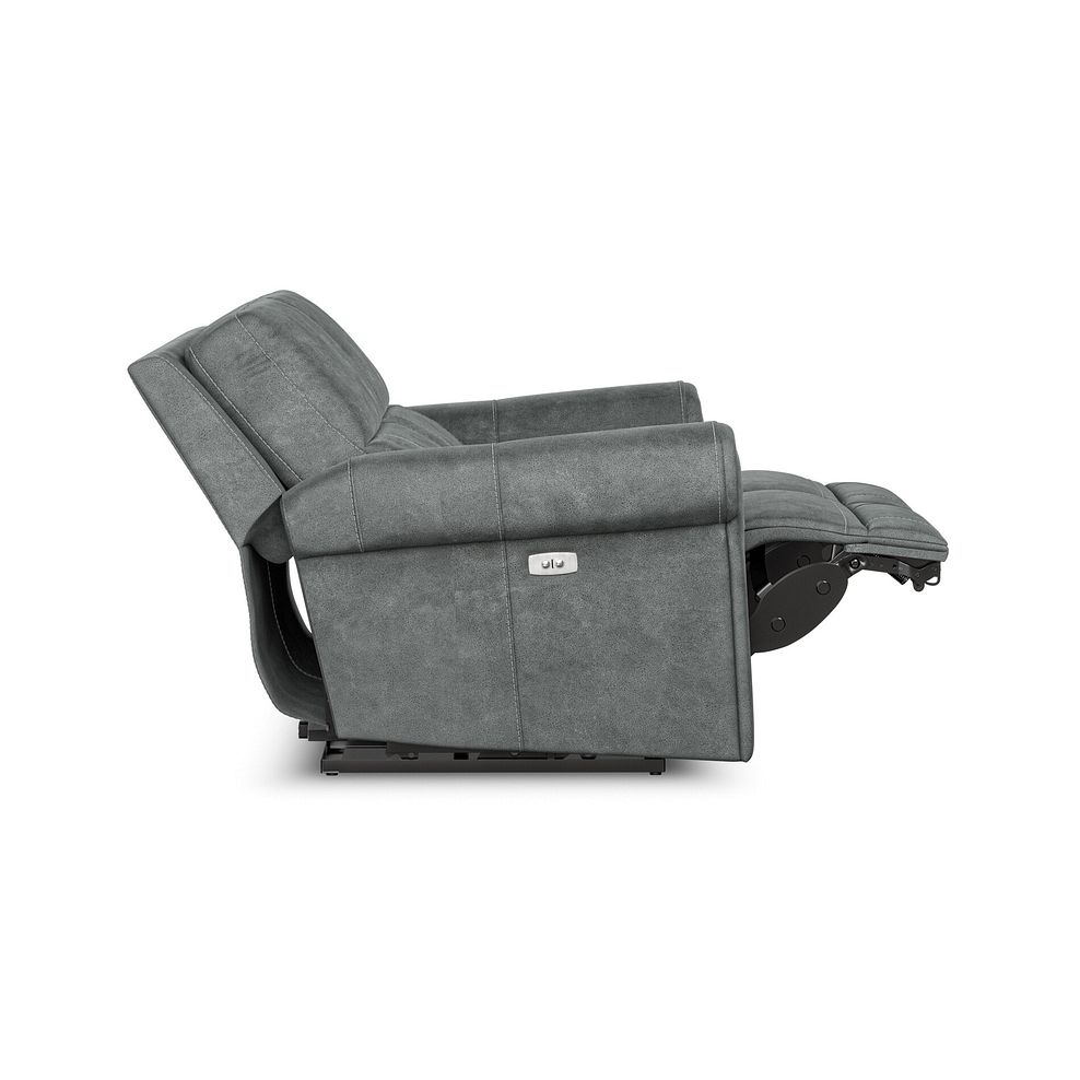 Colorado 2 Seater Electric Recliner in Miller Grey Fabric 8