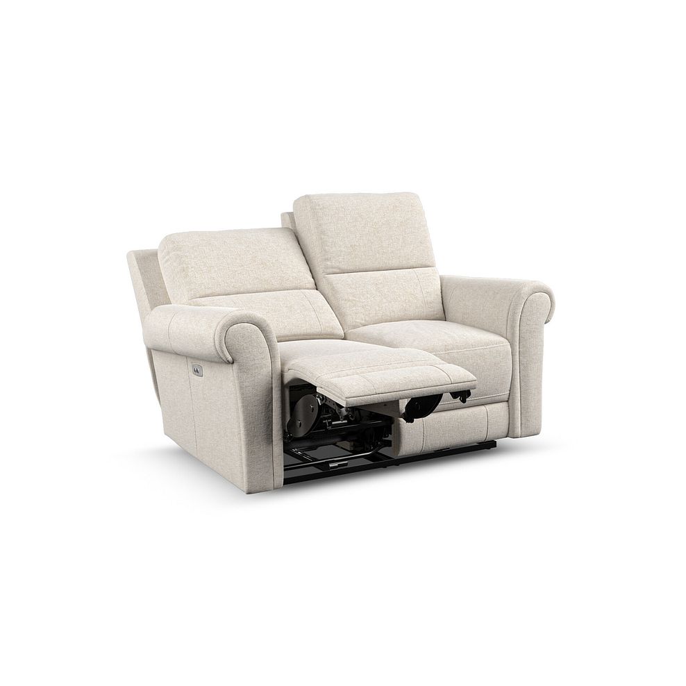 Colorado 2 Seater Electric Recliner in Hopsack Natural Fabric 3