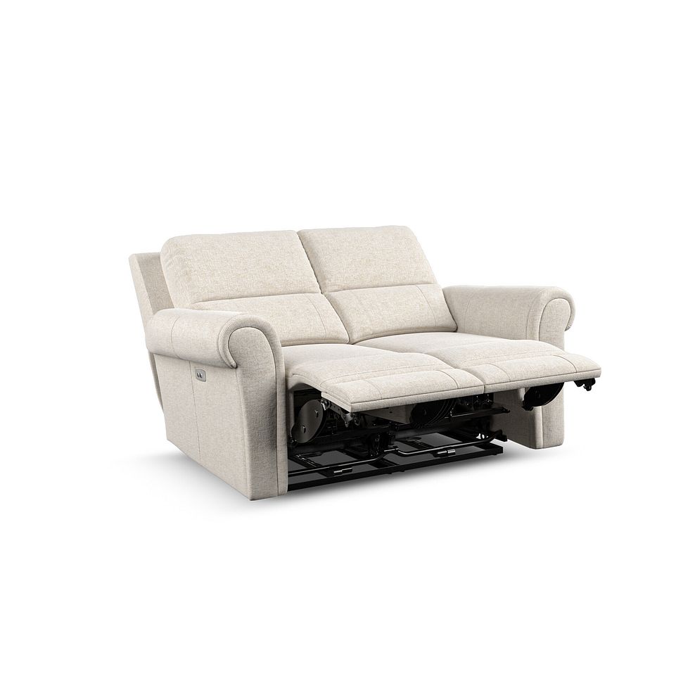 Colorado 2 Seater Electric Recliner in Hopsack Natural Fabric 4