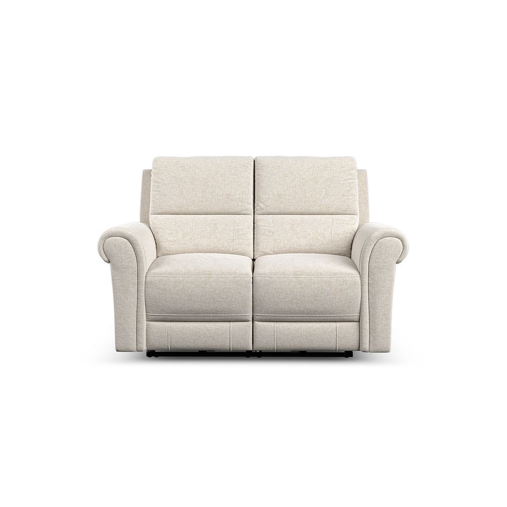 Colorado 2 Seater Electric Recliner in Hopsack Natural Fabric 5