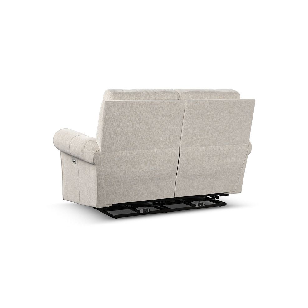 Colorado 2 Seater Electric Recliner in Hopsack Natural Fabric 6