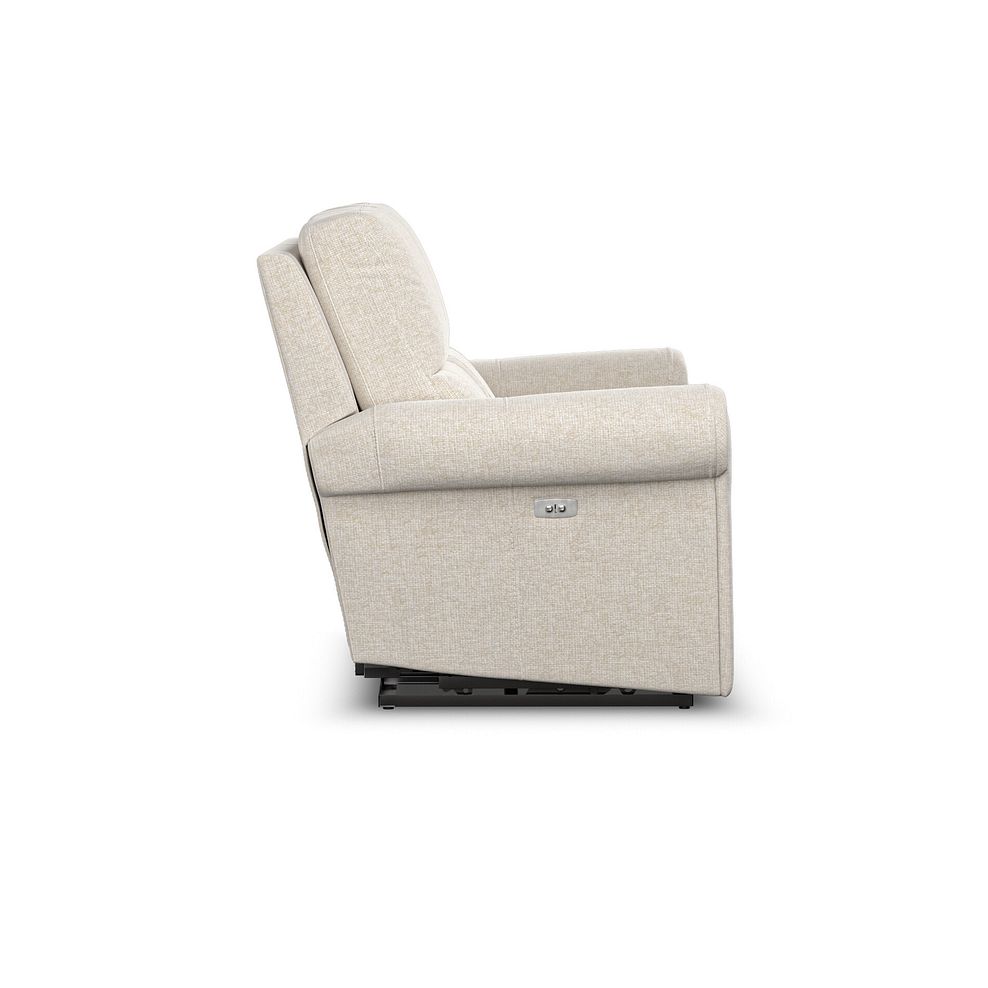 Colorado 2 Seater Electric Recliner in Hopsack Natural Fabric 7