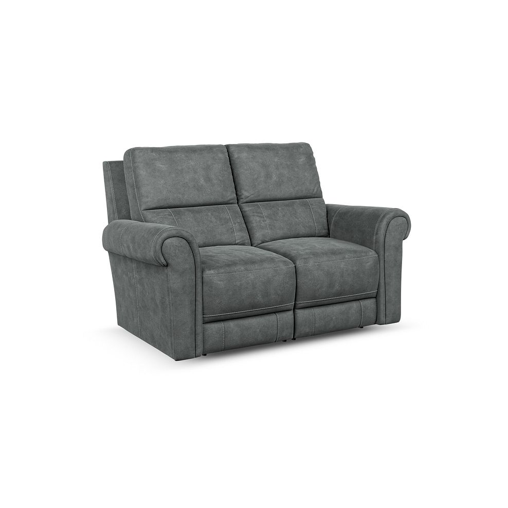Colorado 2 Seater Sofa in Miller Grey Fabric 1