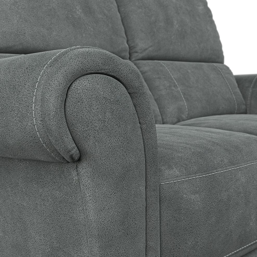 Colorado 2 Seater Sofa in Miller Grey Fabric 6