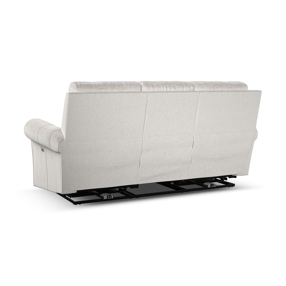 Colorado 3 Seater Electric Recliner in Hopsack Natural Fabric 8