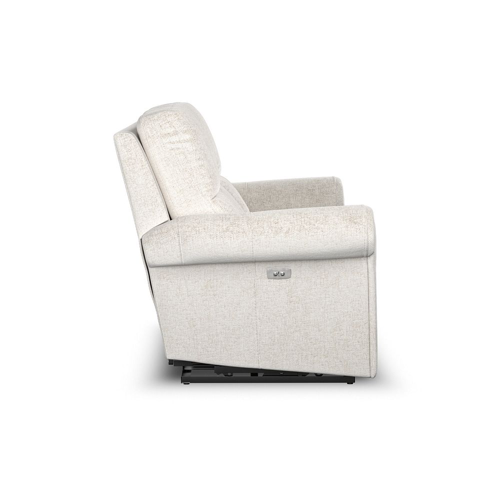 Colorado 3 Seater Electric Recliner in Hopsack Natural Fabric 6