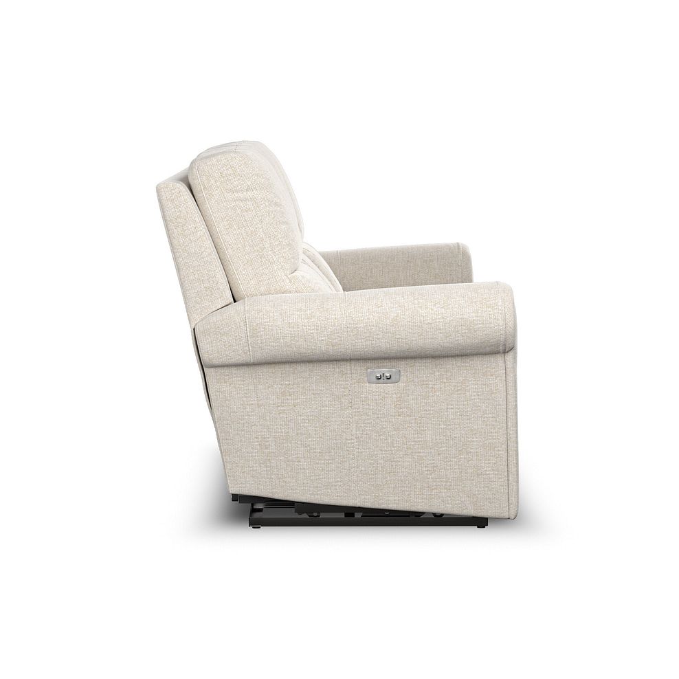 Colorado 3 Seater Electric Recliner in Hopsack Natural Fabric 8