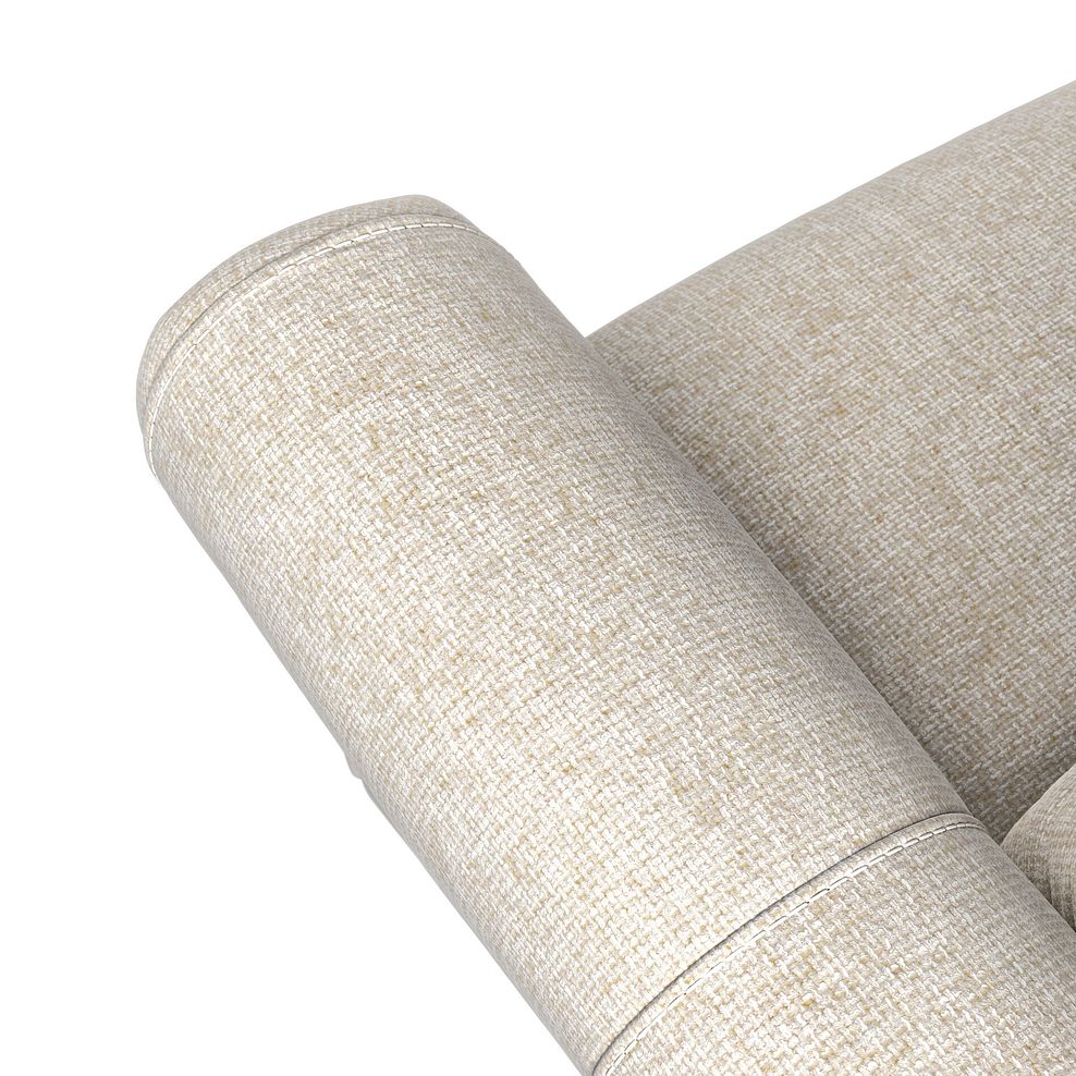 Colorado 3 Seater Electric Recliner in Hopsack Natural Fabric 11