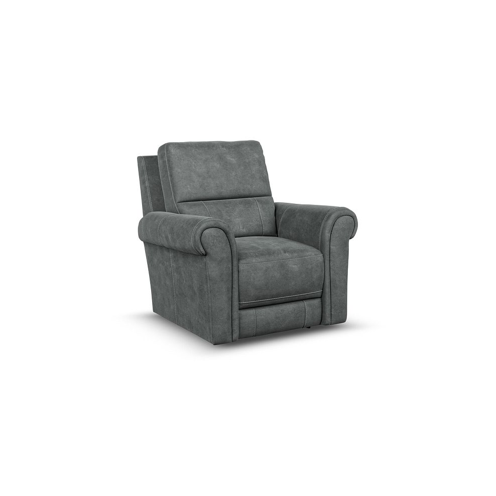Colorado Armchair in Miller Grey Fabric 1