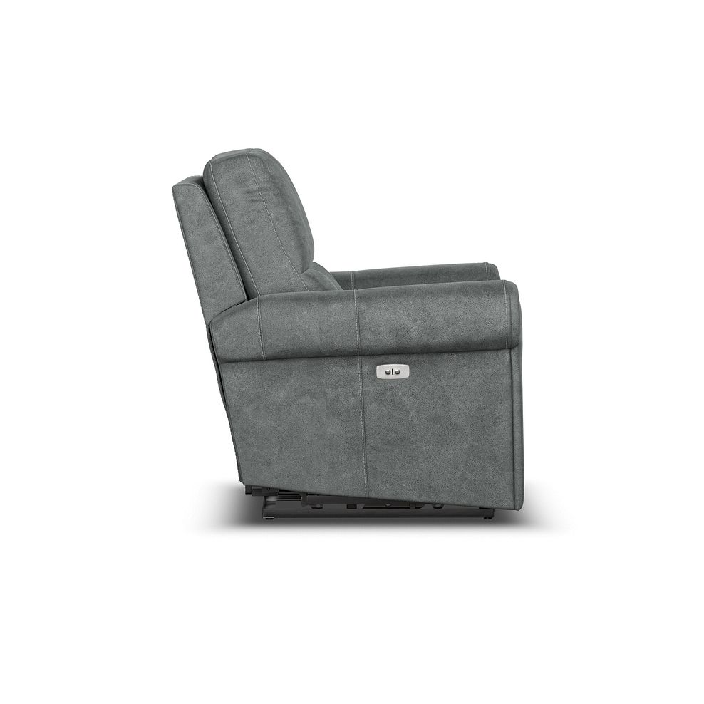Colorado Electric Recliner Armchair in Miller Grey Fabric 6