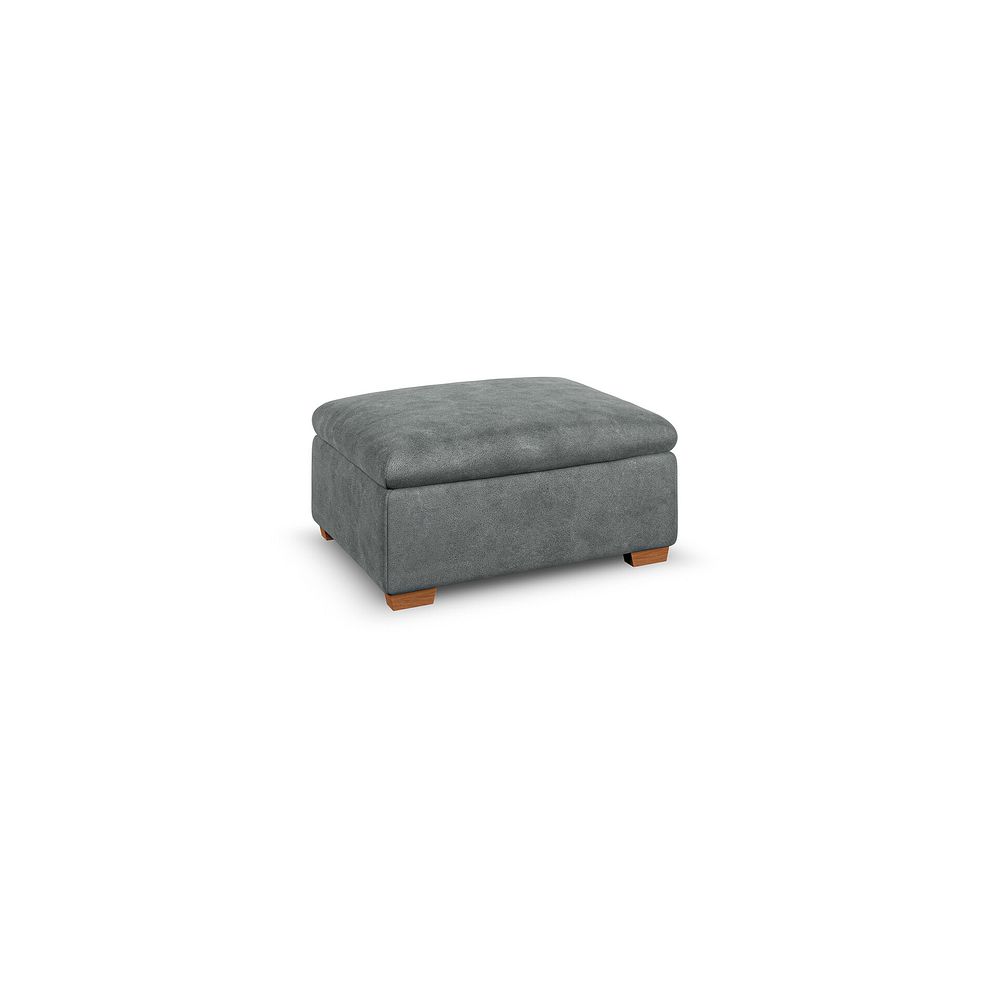 Colorado Storage Footstool in Miller Grey Fabric 1