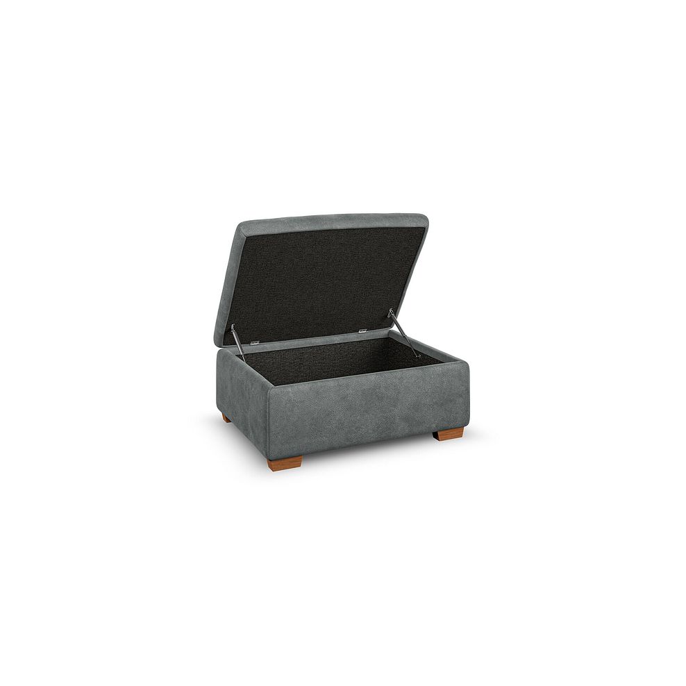 Colorado Storage Footstool in Miller Grey Fabric 2