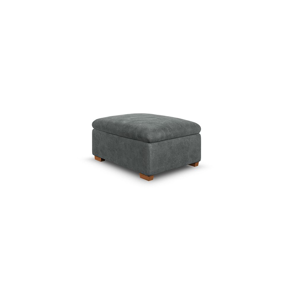 Colorado Storage Footstool in Miller Grey Fabric 4