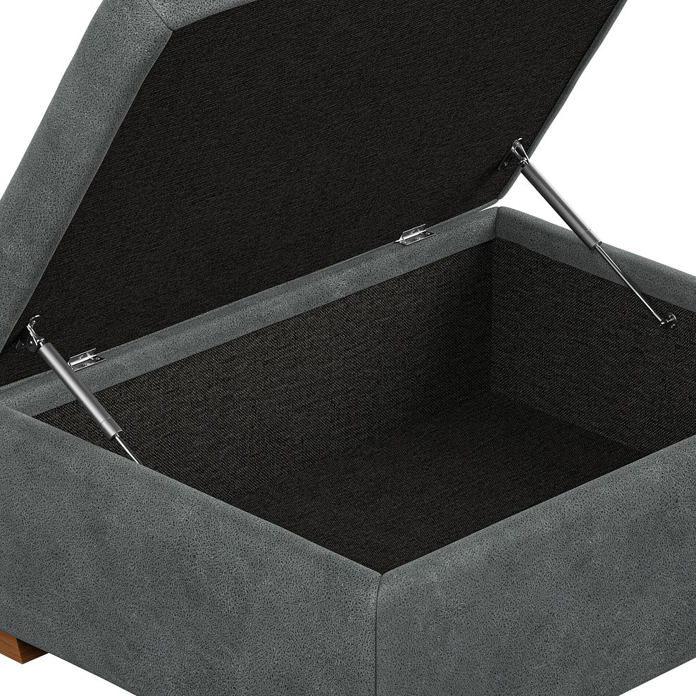 Colorado Storage Footstool in Miller Grey Fabric 7