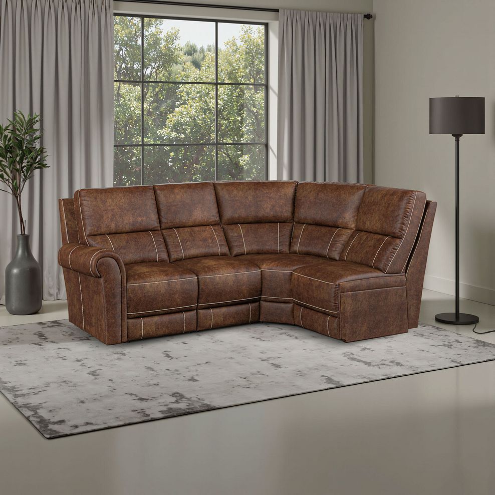 Colorado Modular Group 4 in Ranch Dark Brown Fabric 1