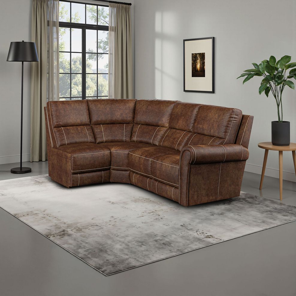 Colorado Modular Group 5 in Ranch Dark Brown Fabric 1